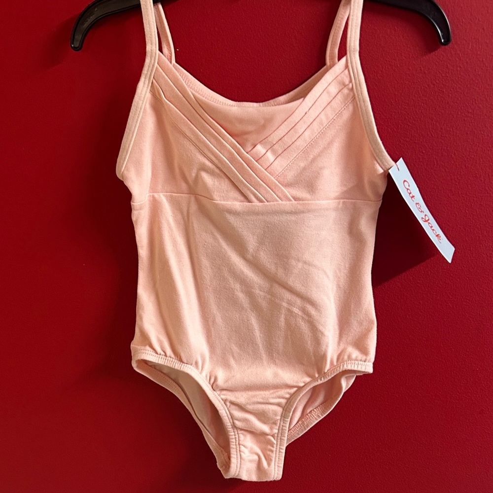 Pink Kids One Piece ballet leotard size 4/5 NEW!